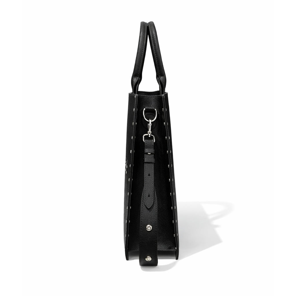 "TRIBAMETAL" LEATHER TOTE