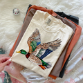 Faux Rhinestone Mallard Duck