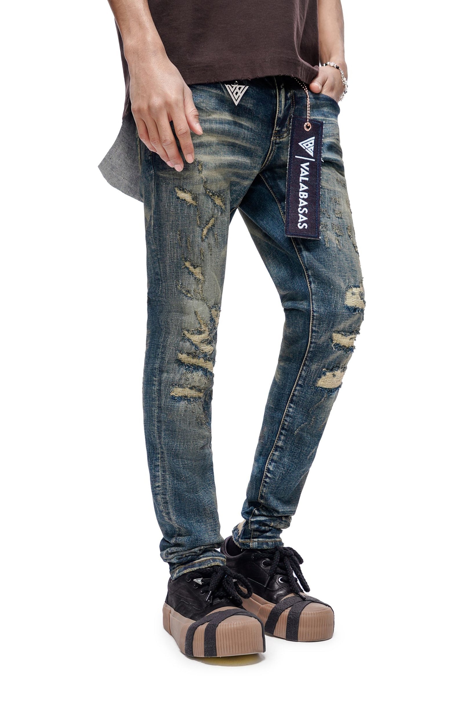 Valabasas Leader Skinny Jean - Dark Blue Vintage