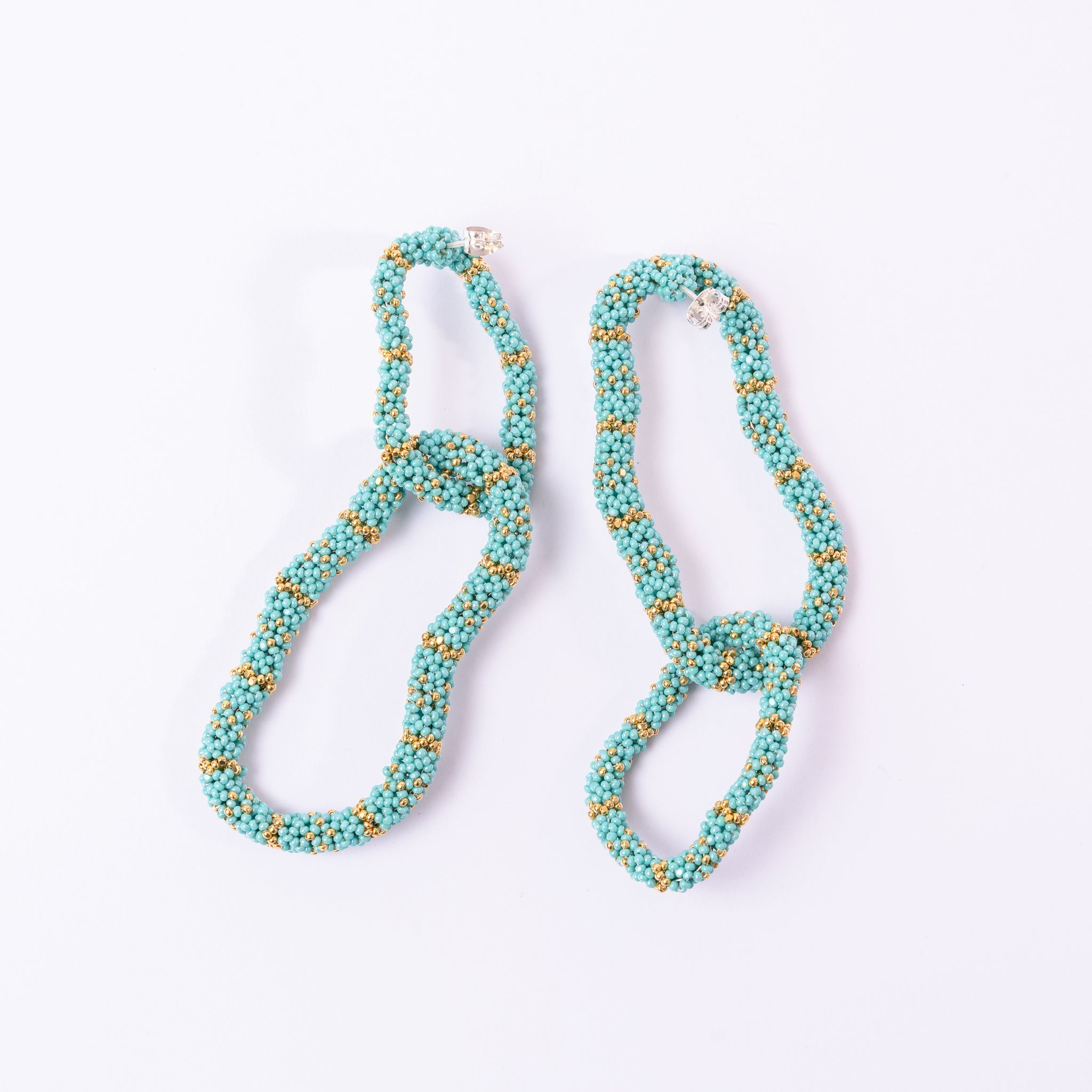 Linked Turquoise Earrings