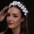 White Floral Hair Vine