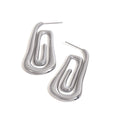 Threaded and hollow design, simple and elegant earrings