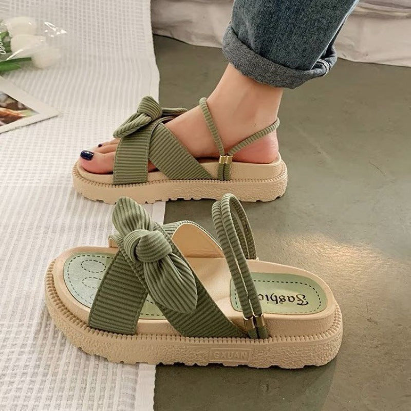Women's Two-Wear Flat Platform Sandals | EVA Slip-On Open-Toe Sandals