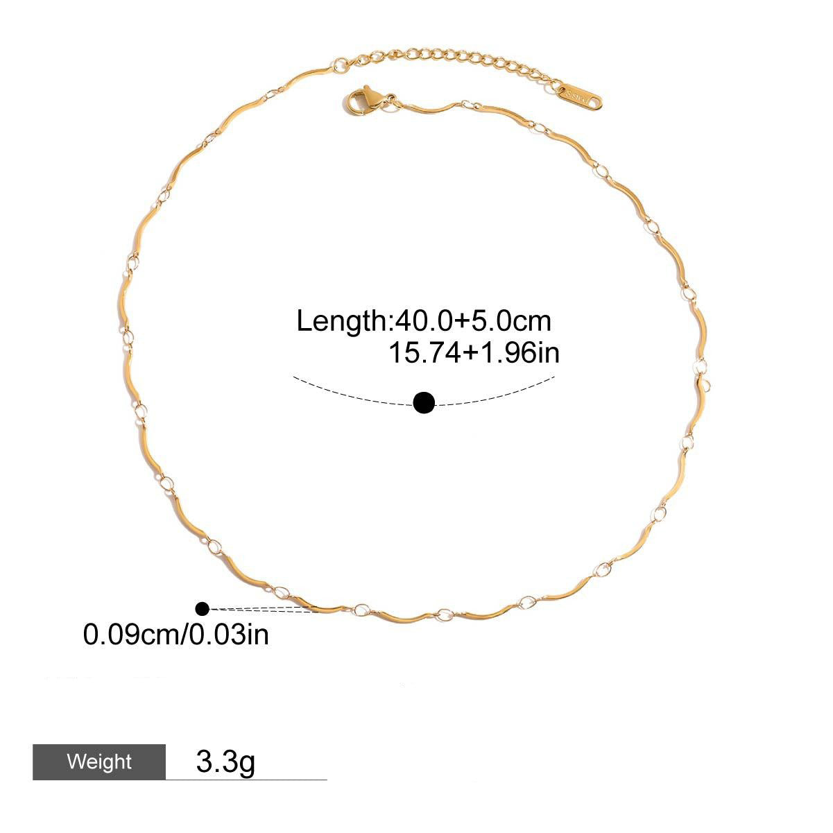 18K Gold Chain Design Exquisite Fashion Necklace