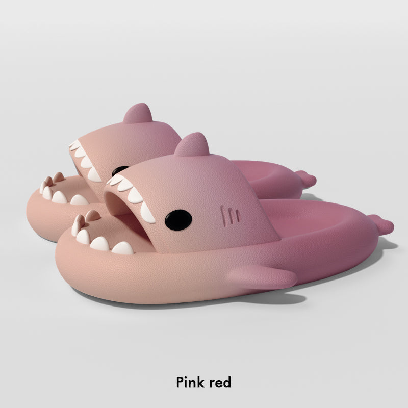 Men's Gradient Shark Slippers | EVA Non-Slip Cartoon Home Bathroom Slides