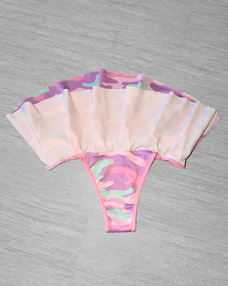 Cotton Candy Camo Mini Skirt