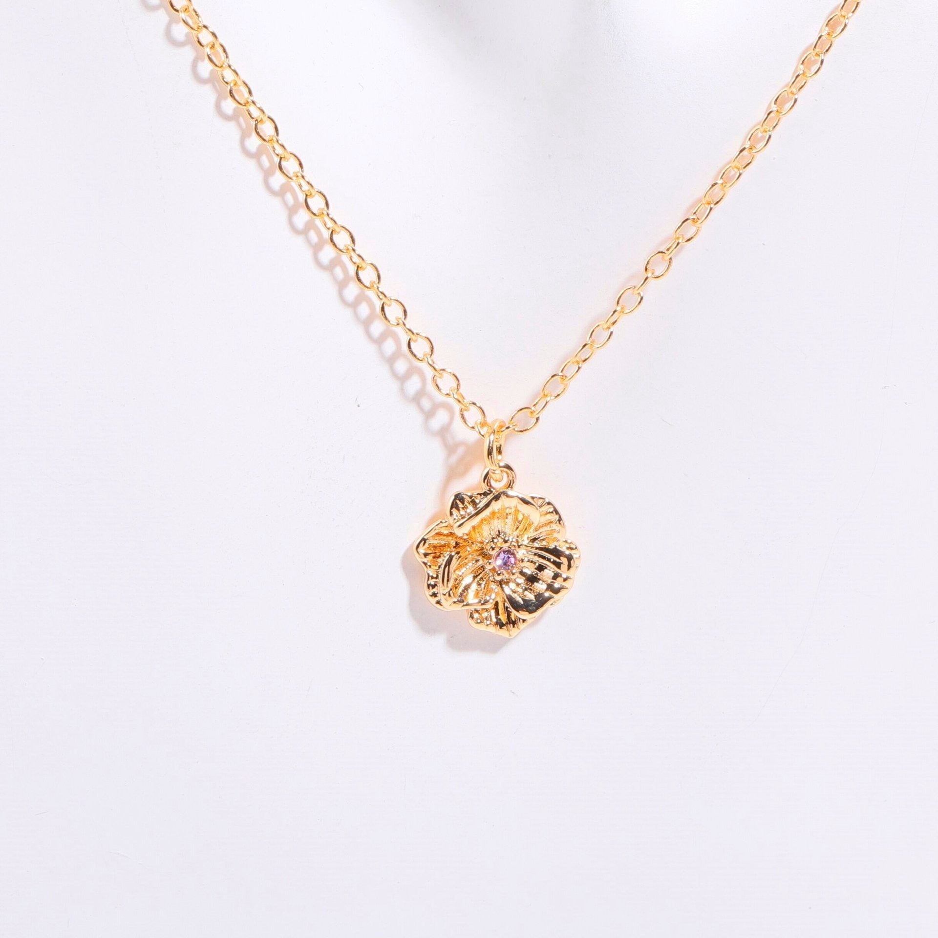 18 Gold December Birth Flower Bracelet