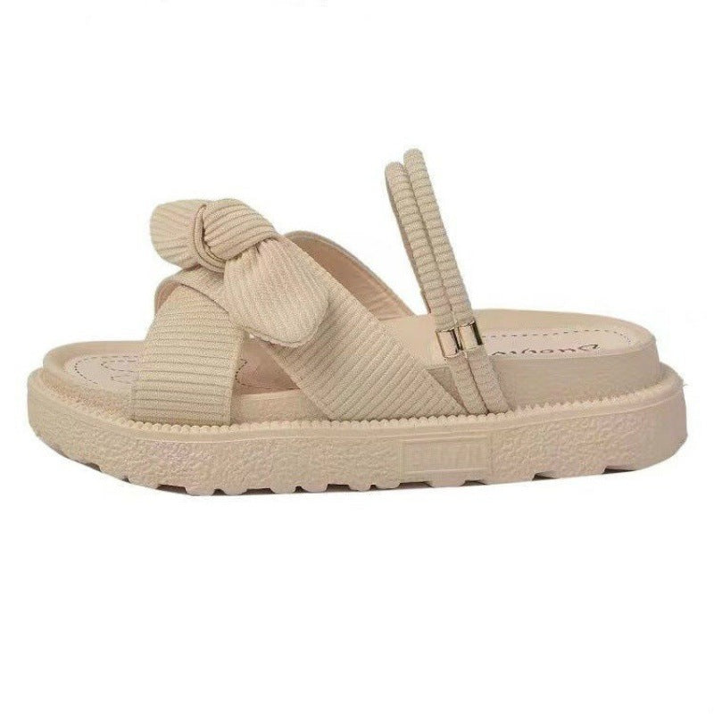 Women's Two-Wear Flat Platform Sandals | EVA Slip-On Open-Toe Sandals