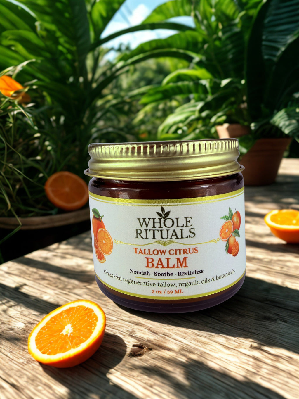 Citrus Tallow Balm – Grass-Fed Natural Skin Moisturizer