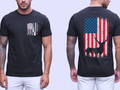 Distressed flag and deer shirt