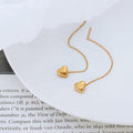 Pulse Gold Plated Heart Charm Chain Earrings