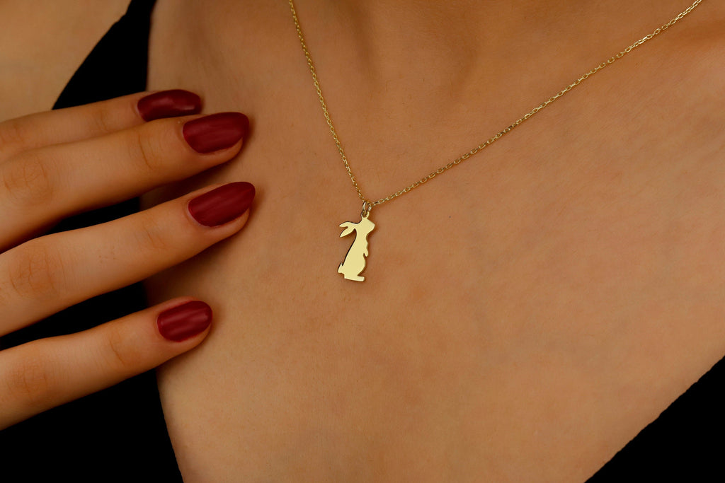 925 Sterling Silver Bunny Necklace