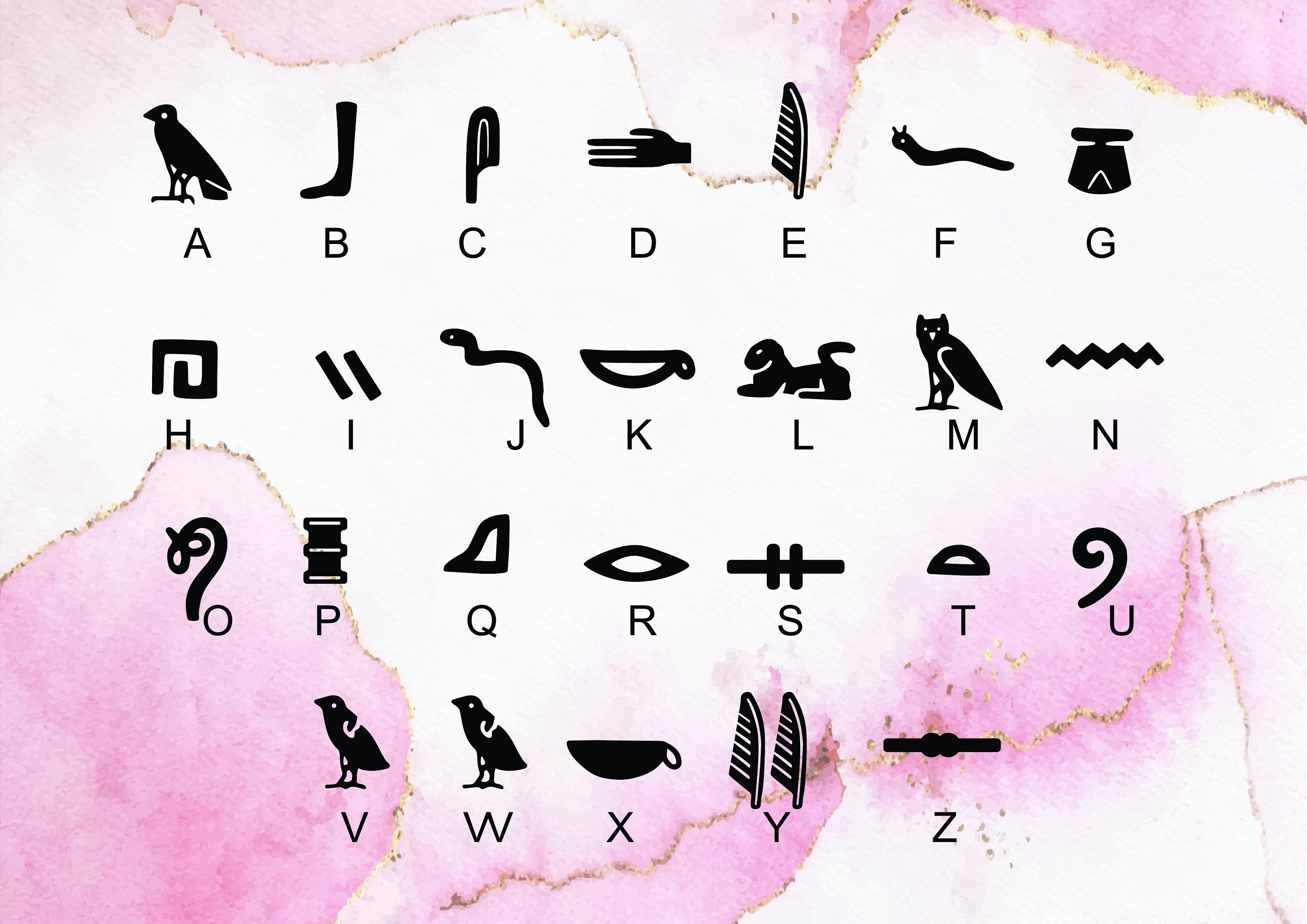 Personalized Egyptian Cartouche Necklace - Custom Hieroglyph Jewelry