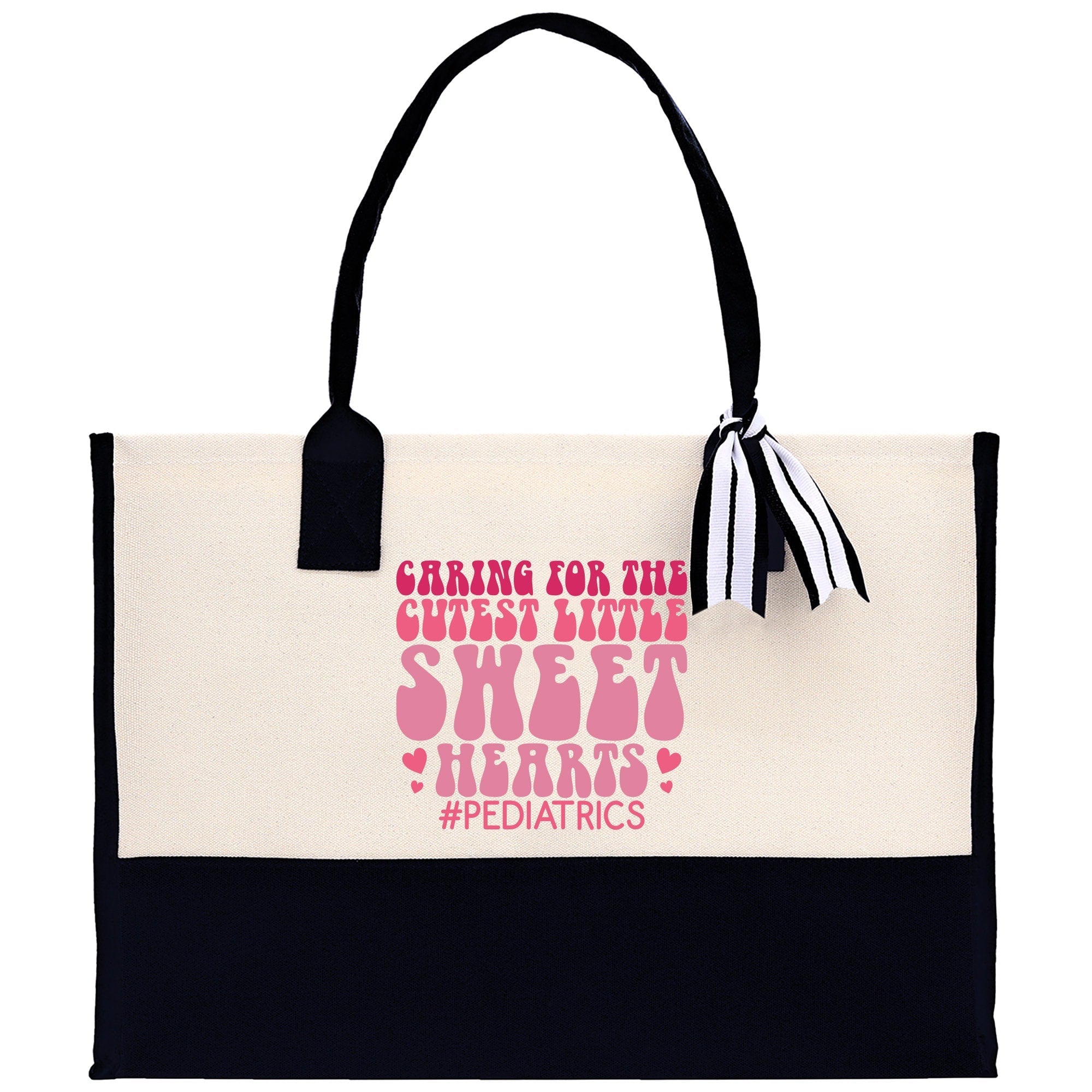 Pediatric Nurse Personalized Cotton Canvas Tote Bag Custom Nurse Gift Registered Nurse Tote RN Tote RN Gift Future Nursing Student Gift
