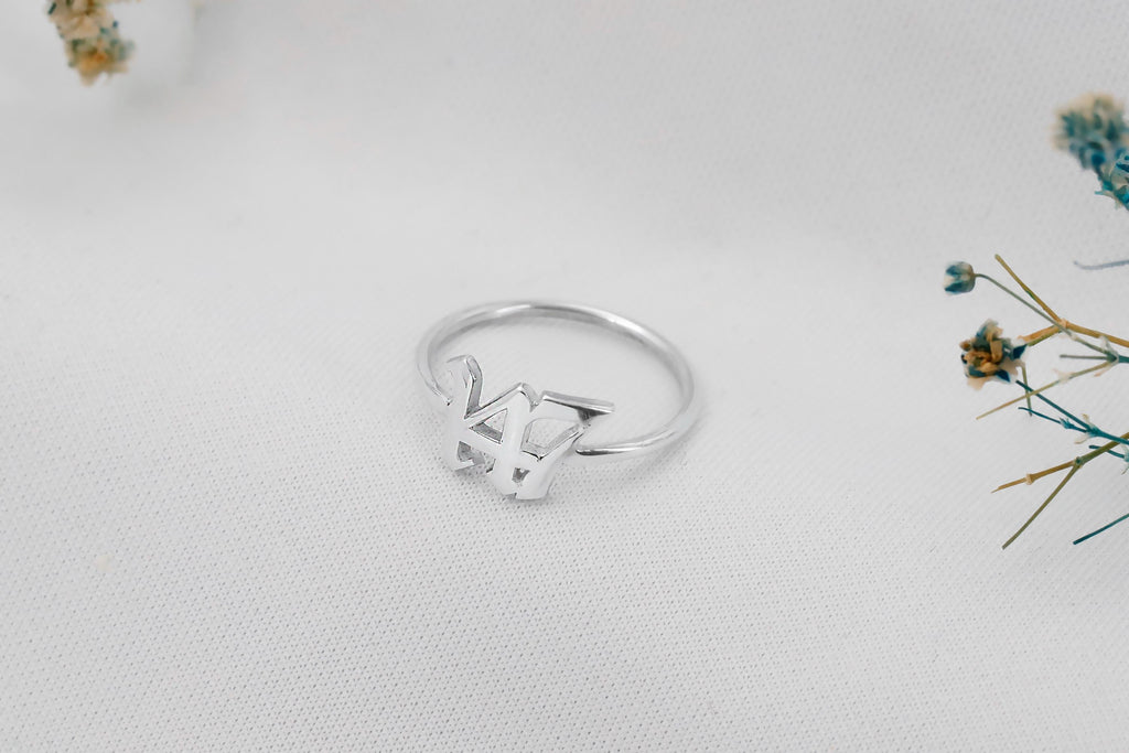 Angel Numbers Jewelry Sterling Silver Ring – Embrace Your Luck with Numerology Magic