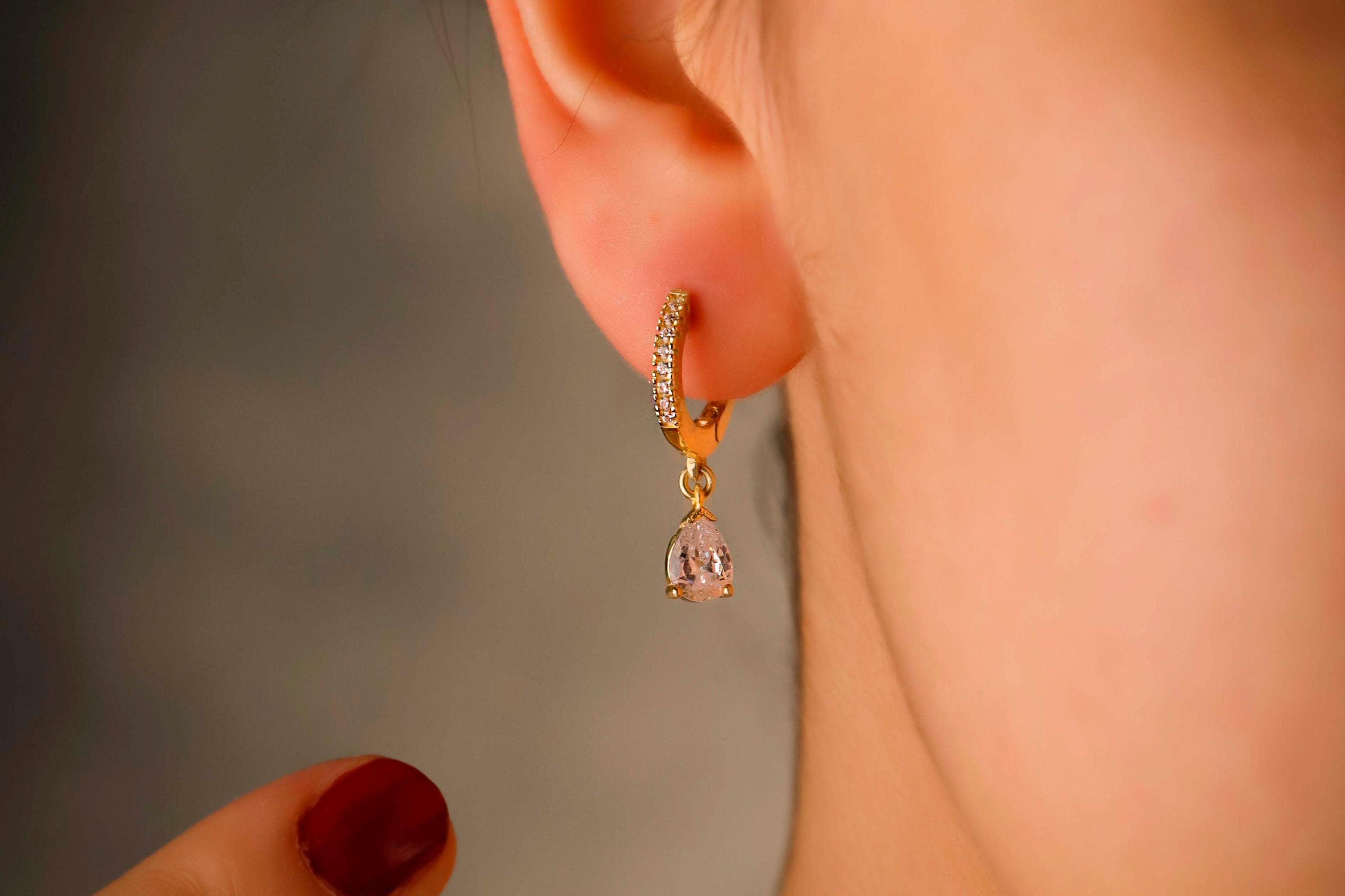 Sparkle & Shine Pave Diamond Huggie Earrings in 925 Sterling Silver