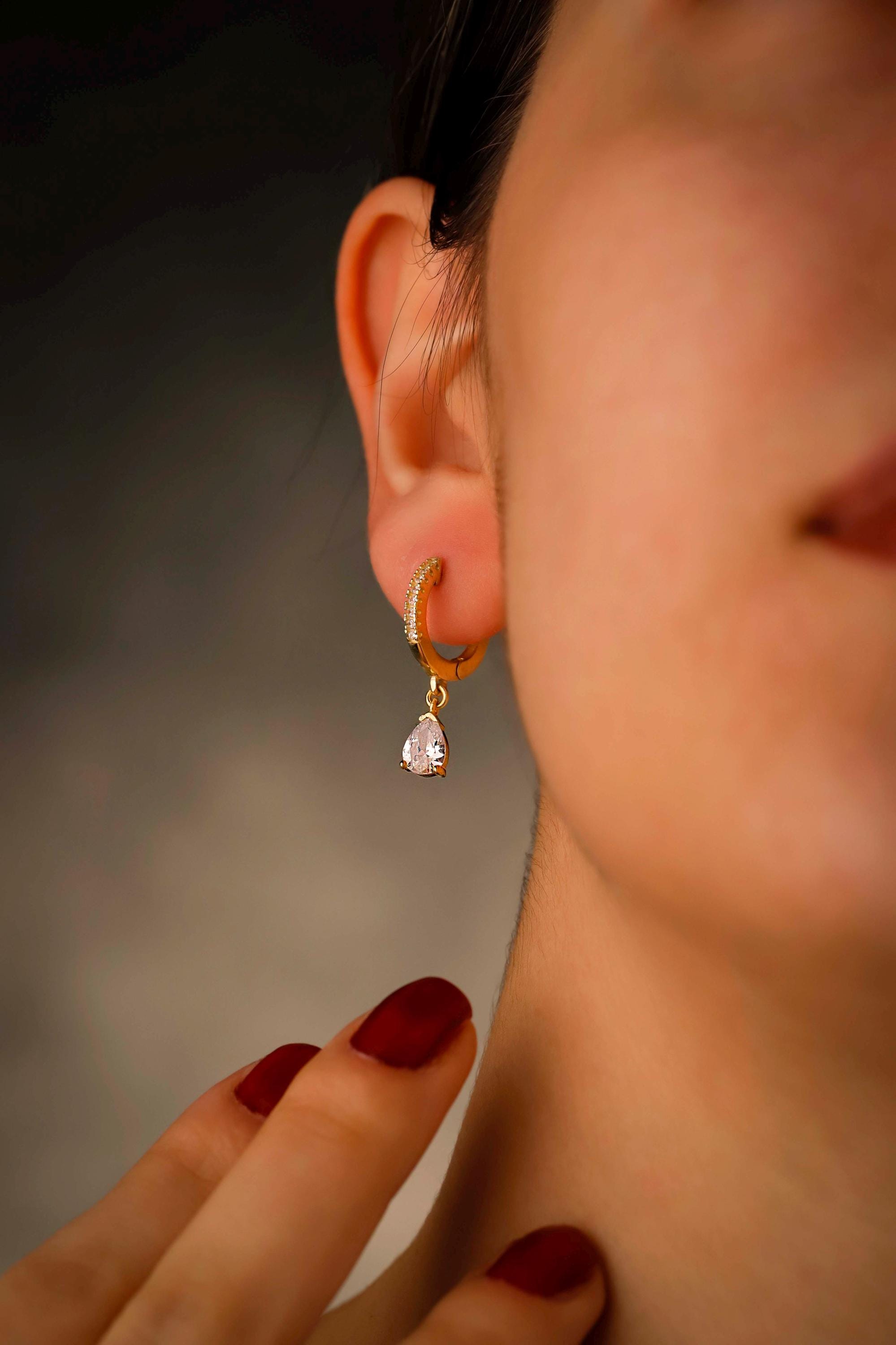 Sparkle & Shine Pave Diamond Huggie Earrings in 925 Sterling Silver