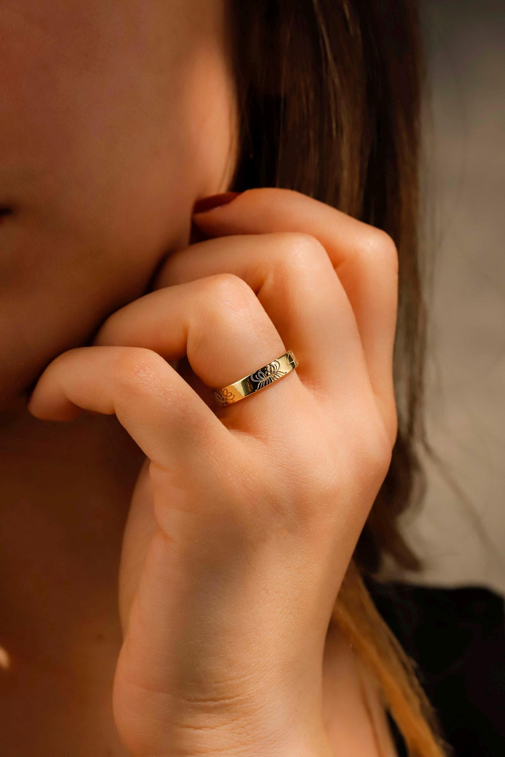 Custom Birth Flower Ring | Personalized Sterling Silver Jewelry
