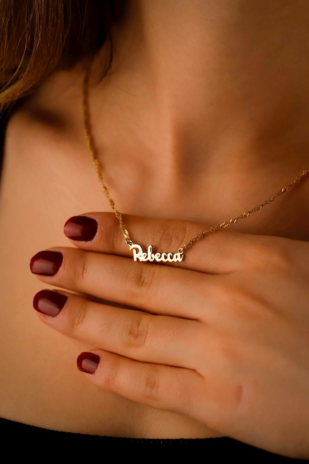 Custom Name Necklace | 18K Gold Filled & Sterling Silver | Dainty Chain for a Personal Touch