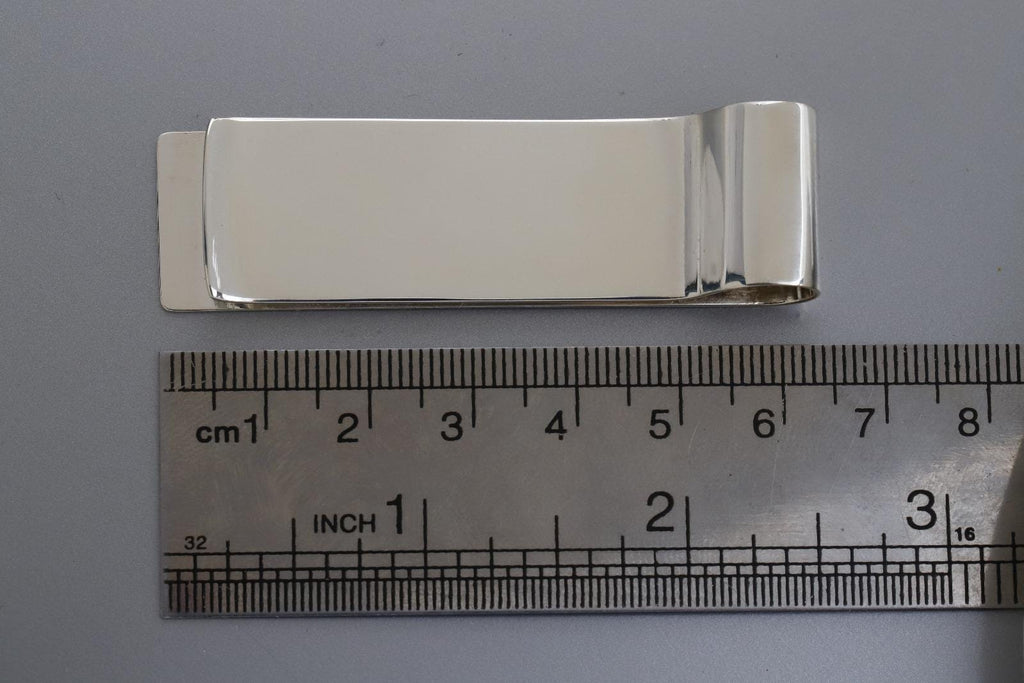 Personalized Sterling Silver Money Clip - Engraved Cash Holder