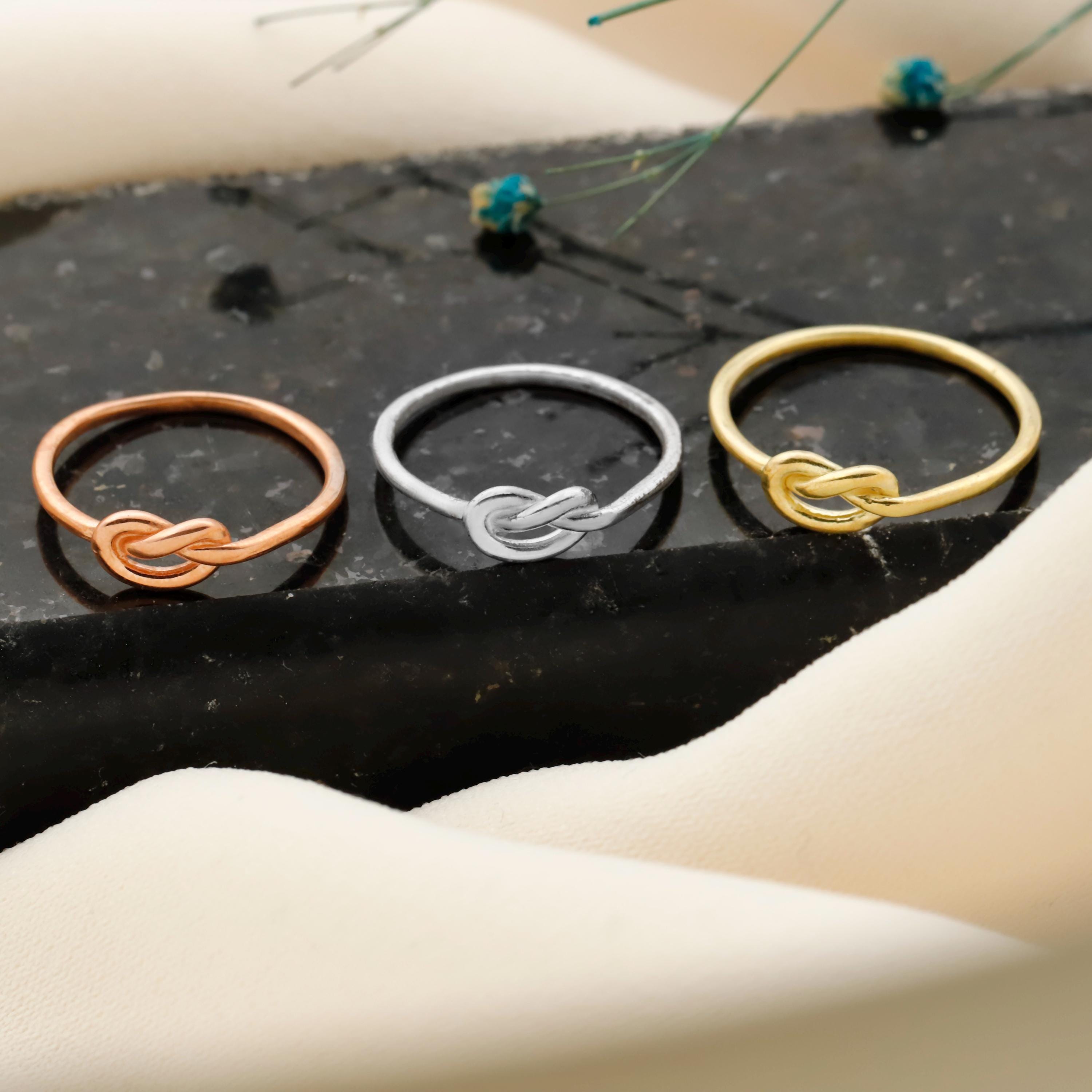Infinity Knot Promise Ring in Sterling Silver