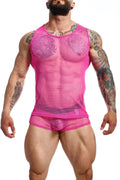 MOB Fishnet Boxer HotPink Final Sale