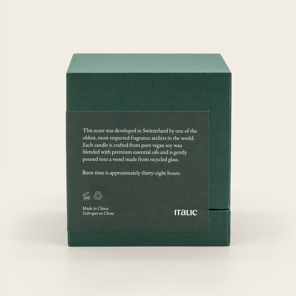 Noir Swiss Scented Glass Candle