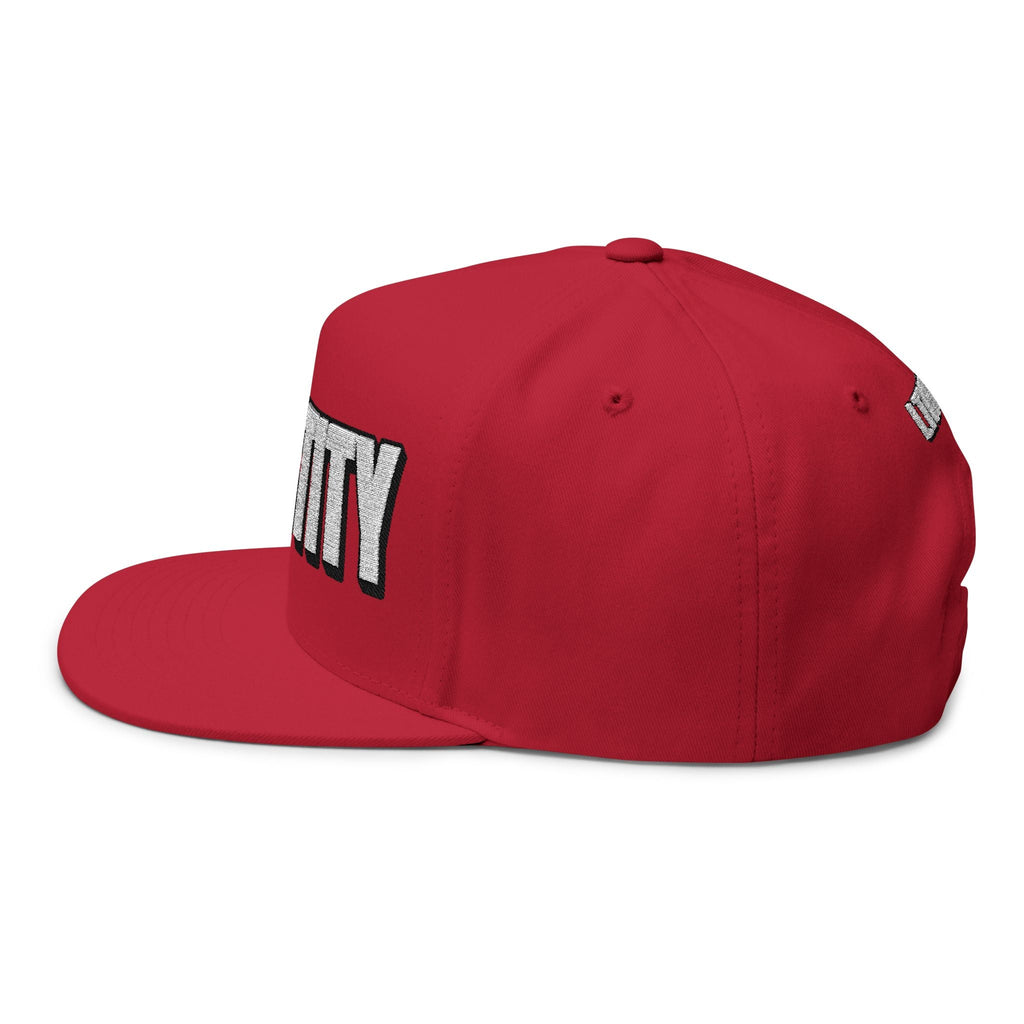 INTO: CHASTITY Embroidered Flat Bill Cap – Kink Hat for Caged Subs, Keyholder Dynamics & Erotic Denial Enthusiasts