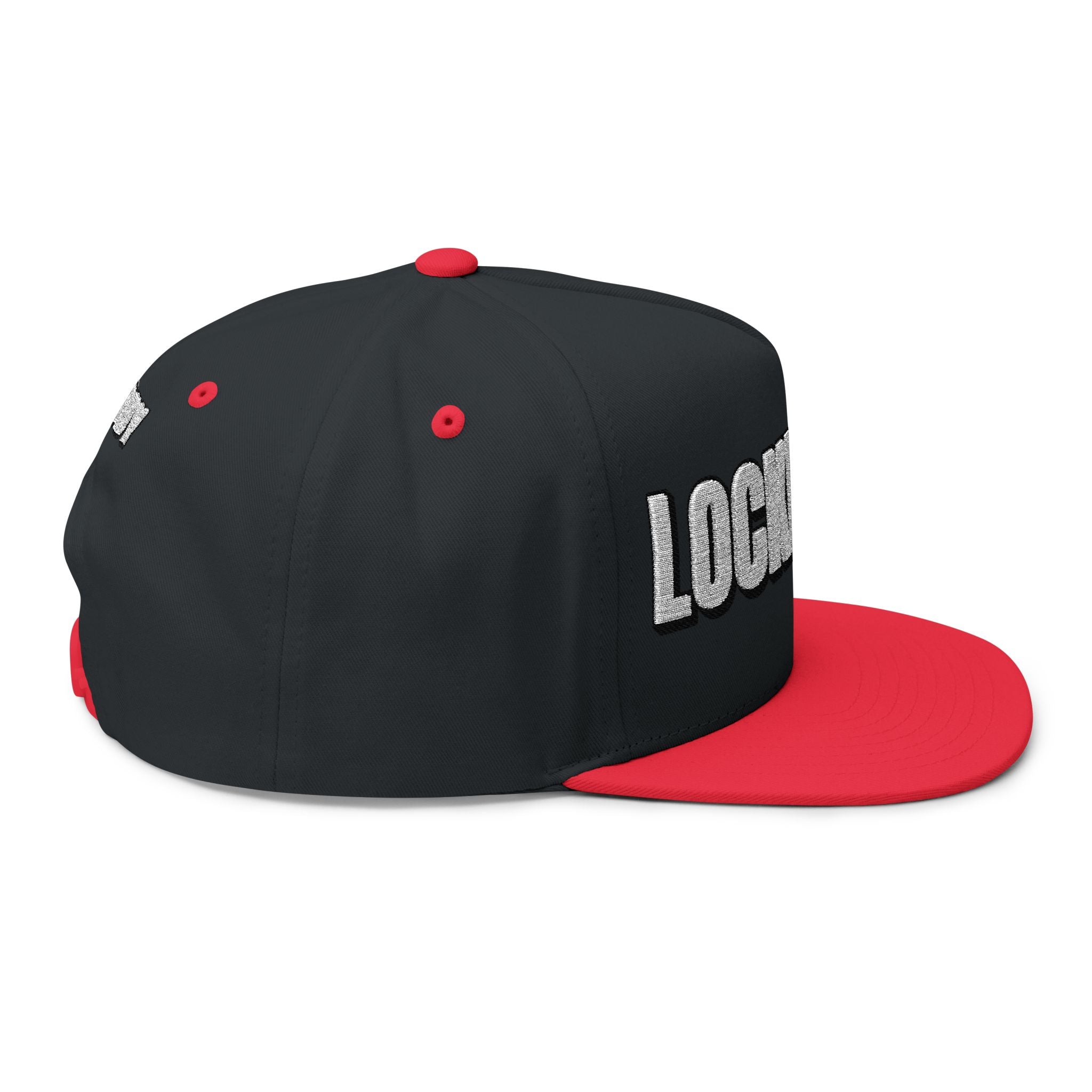 INTO: LOCKEDPUP Embroidered Flat Bill Cap – Kink Hat for Chaste Pups, Obedient Subs & Playful Power Exchange