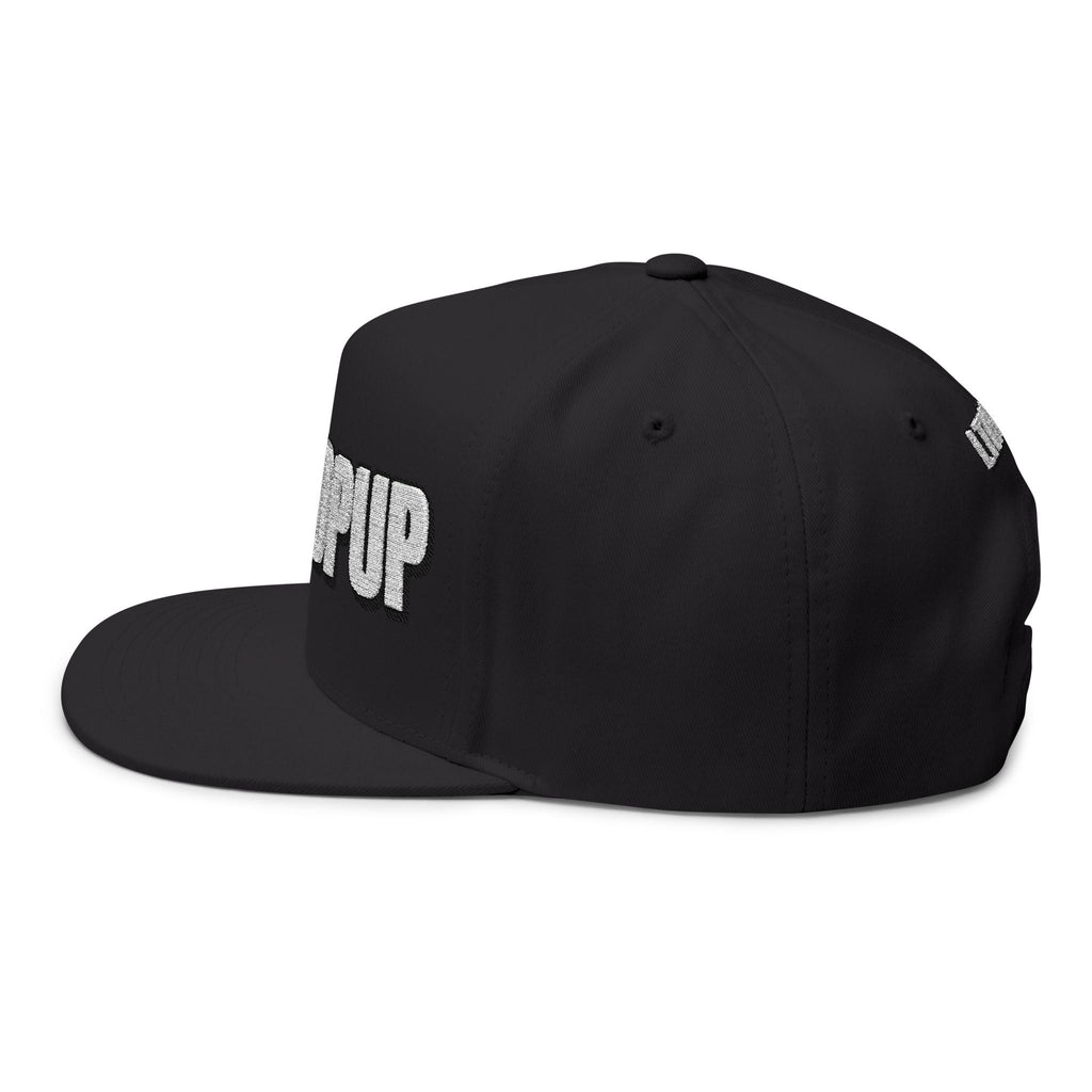 INTO: LOCKEDPUP Embroidered Flat Bill Cap – Kink Hat for Chaste Pups, Obedient Subs & Playful Power Exchange