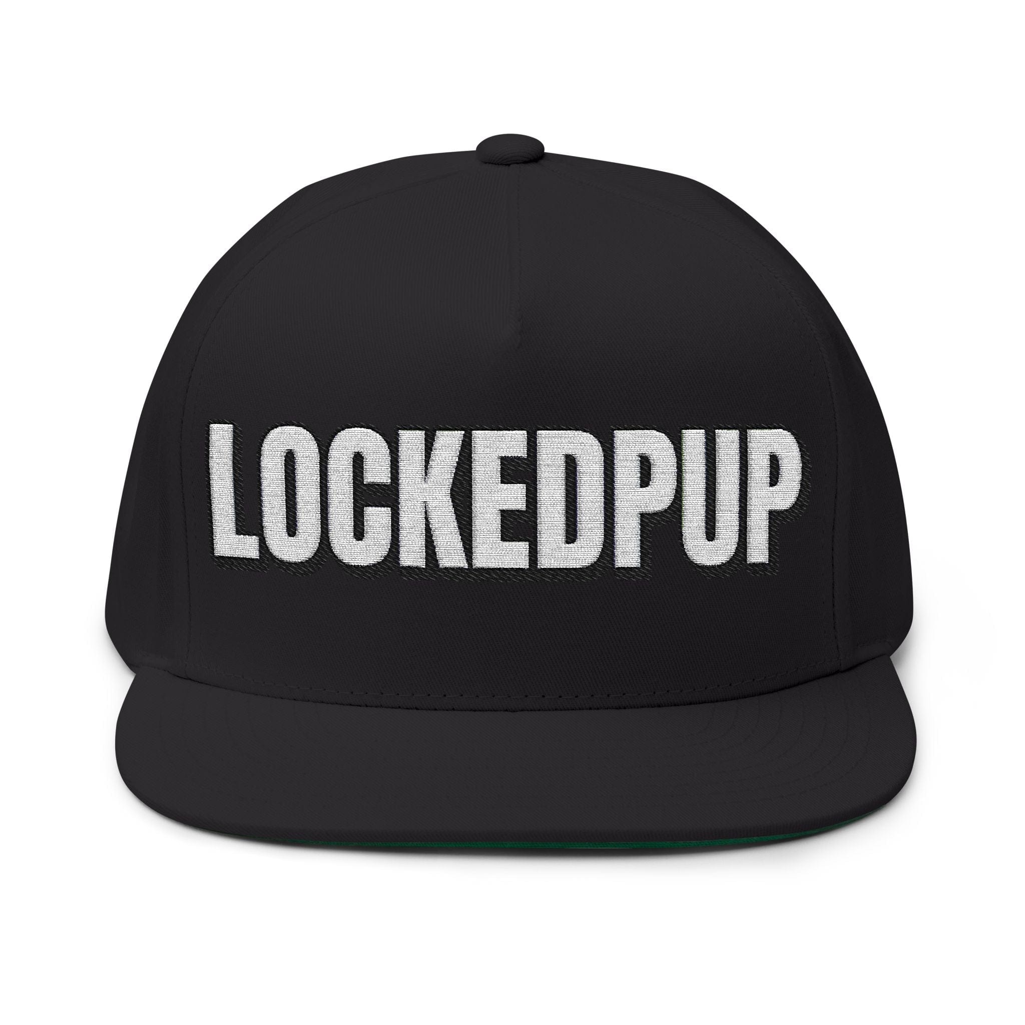 INTO: LOCKEDPUP Embroidered Flat Bill Cap – Kink Hat for Chaste Pups, Obedient Subs & Playful Power Exchange