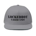 LockedBoy Caged Unit Locktober Embroidered Flat Bill Snapback Cap for chastity