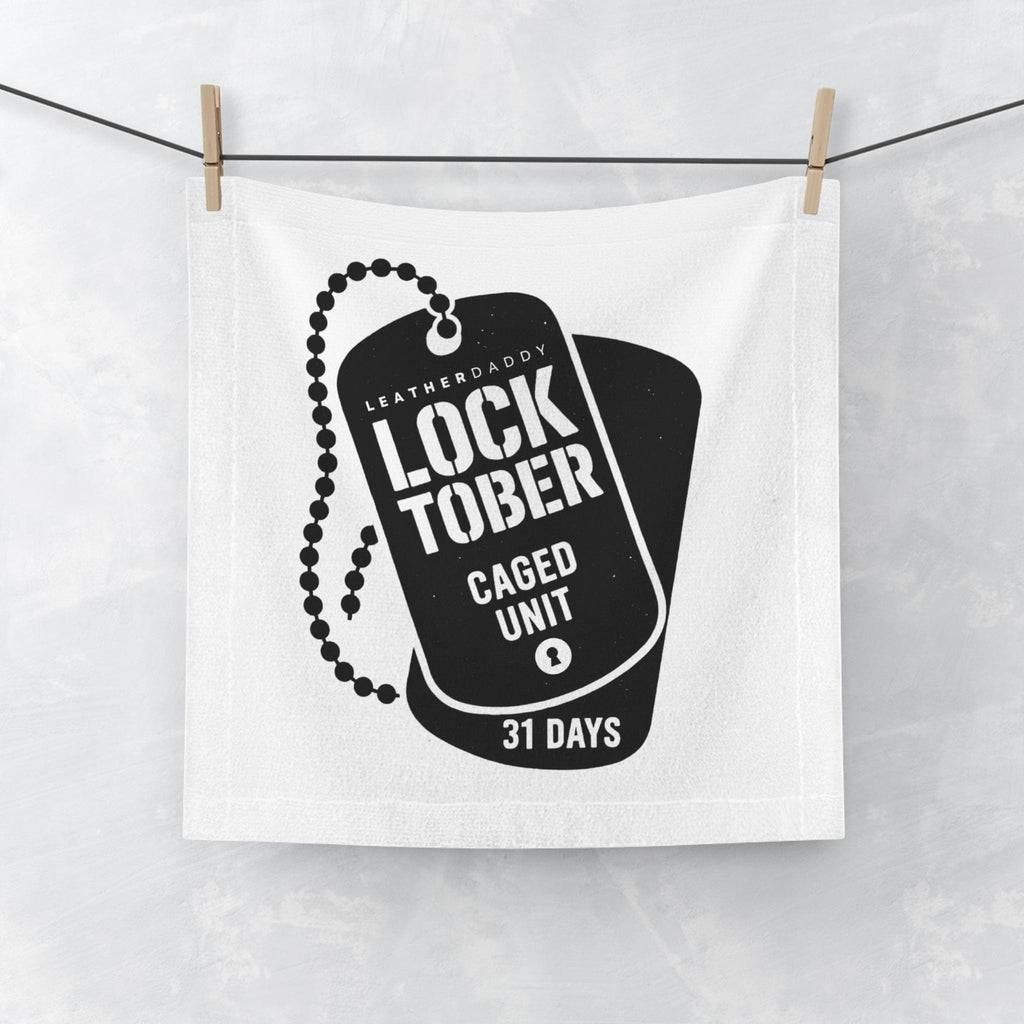 Daddy's CumRag – LockedBoy Fetish Gym Towel with Locktober Dog Tag Design