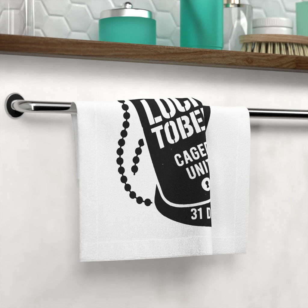 Daddy's CumRag – LockedBoy Fetish Gym Towel with Locktober Dog Tag Design