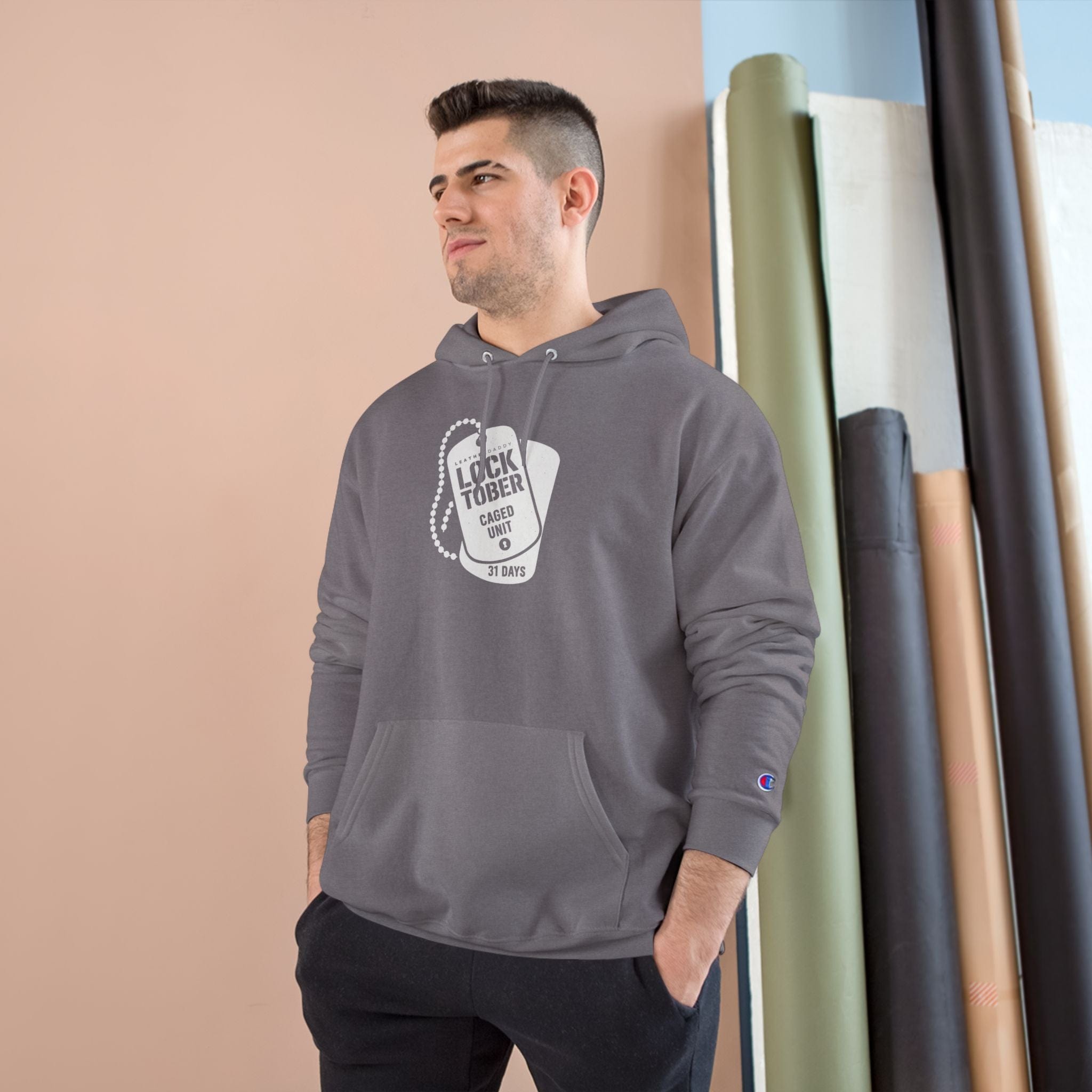Locktober Military Champion™ Hoodie – LockedBoy Caged Unit Edition
