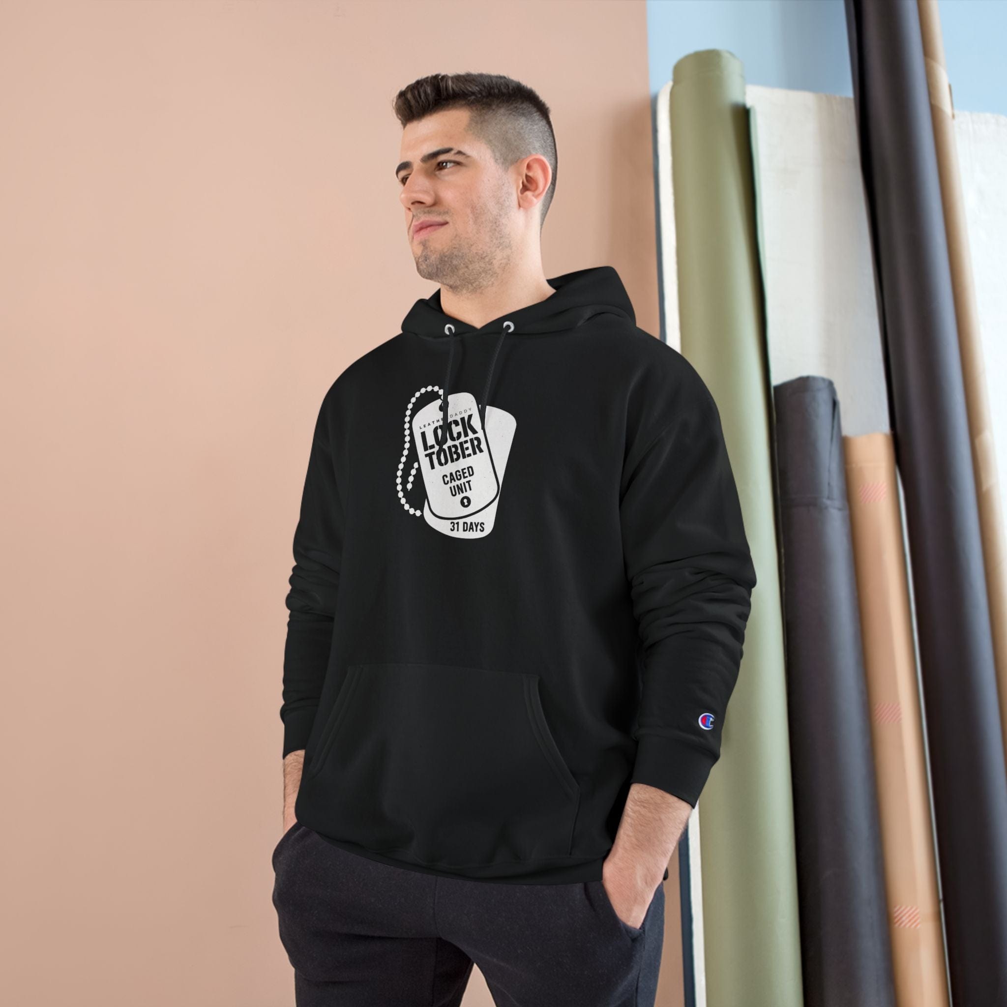 Locktober Military Champion™ Hoodie – LockedBoy Caged Unit Edition