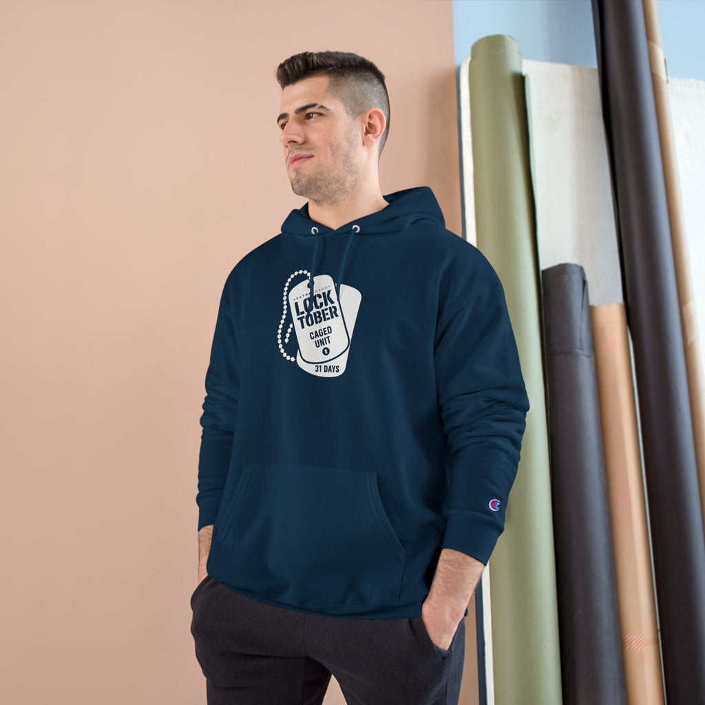 Locktober Military Champion™ Hoodie – LockedBoy Caged Unit Edition