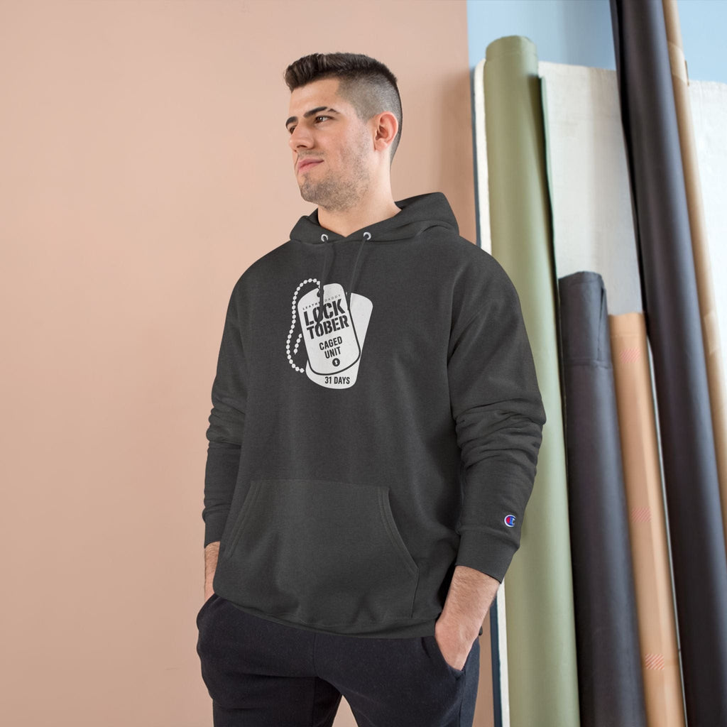 Locktober Military Champion™ Hoodie – LockedBoy Caged Unit Edition