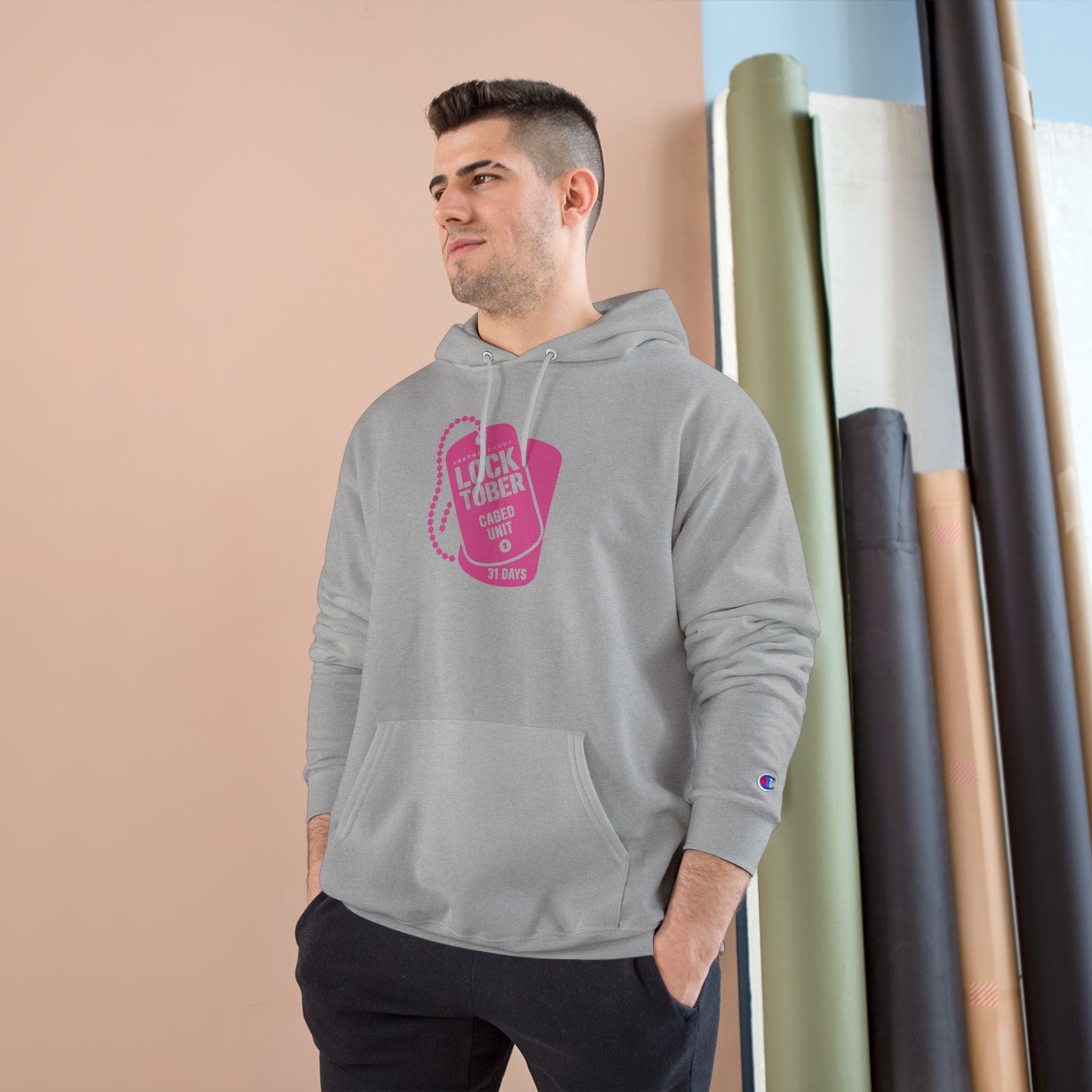 Locktober Military Champion™ Hoodie – LockedBoy Caged Unit Edition