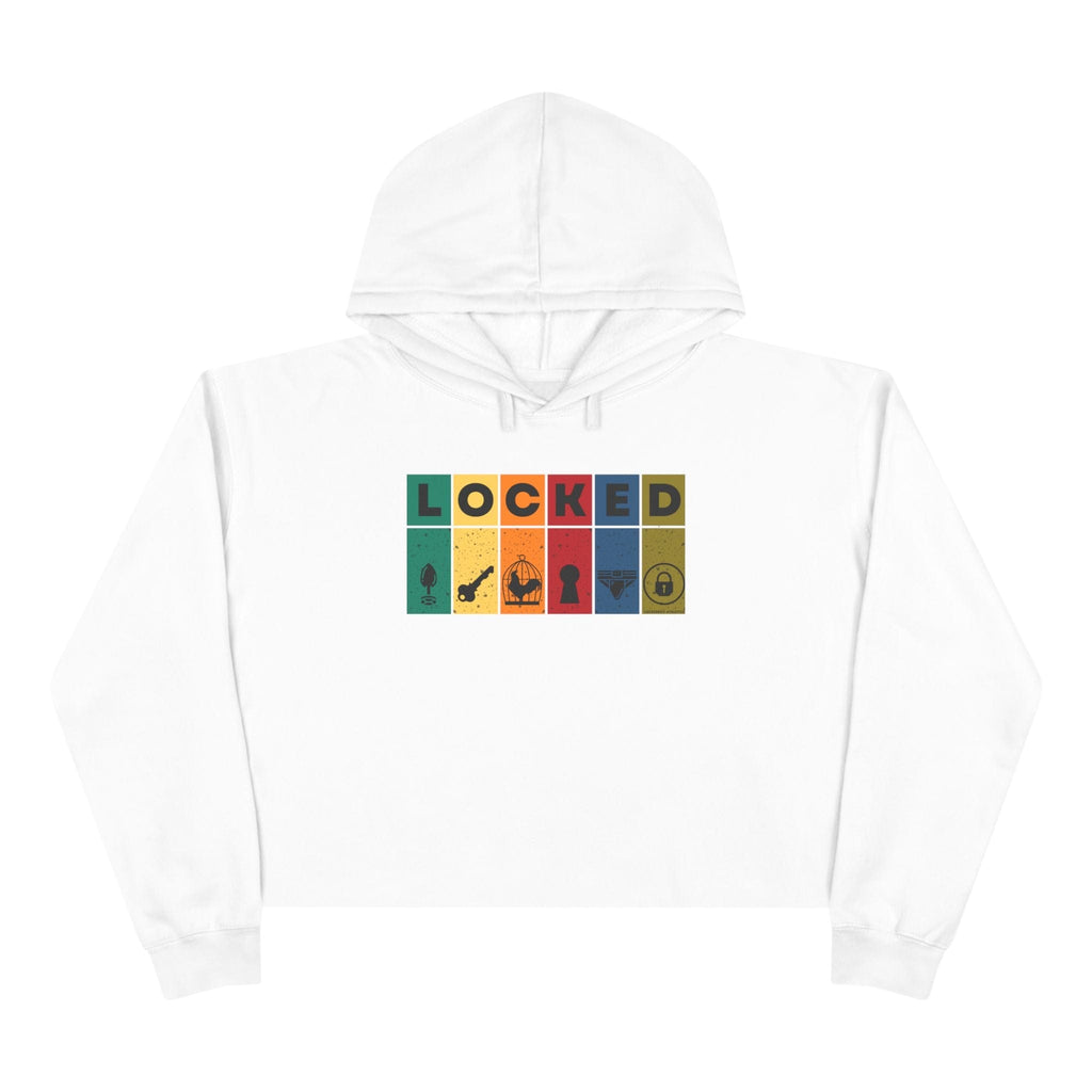 Locked Blocks Crop Hoodie - Lockedboy Athletics Chastity Apparel
