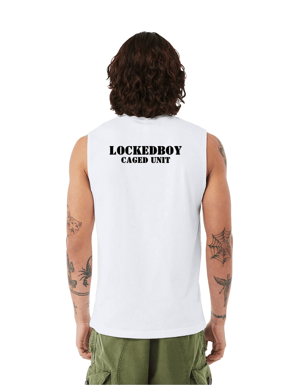 Locktober Caged Unit Muscle Tank – Unisex Jersey Workout Tee for 31 Days of Discipline