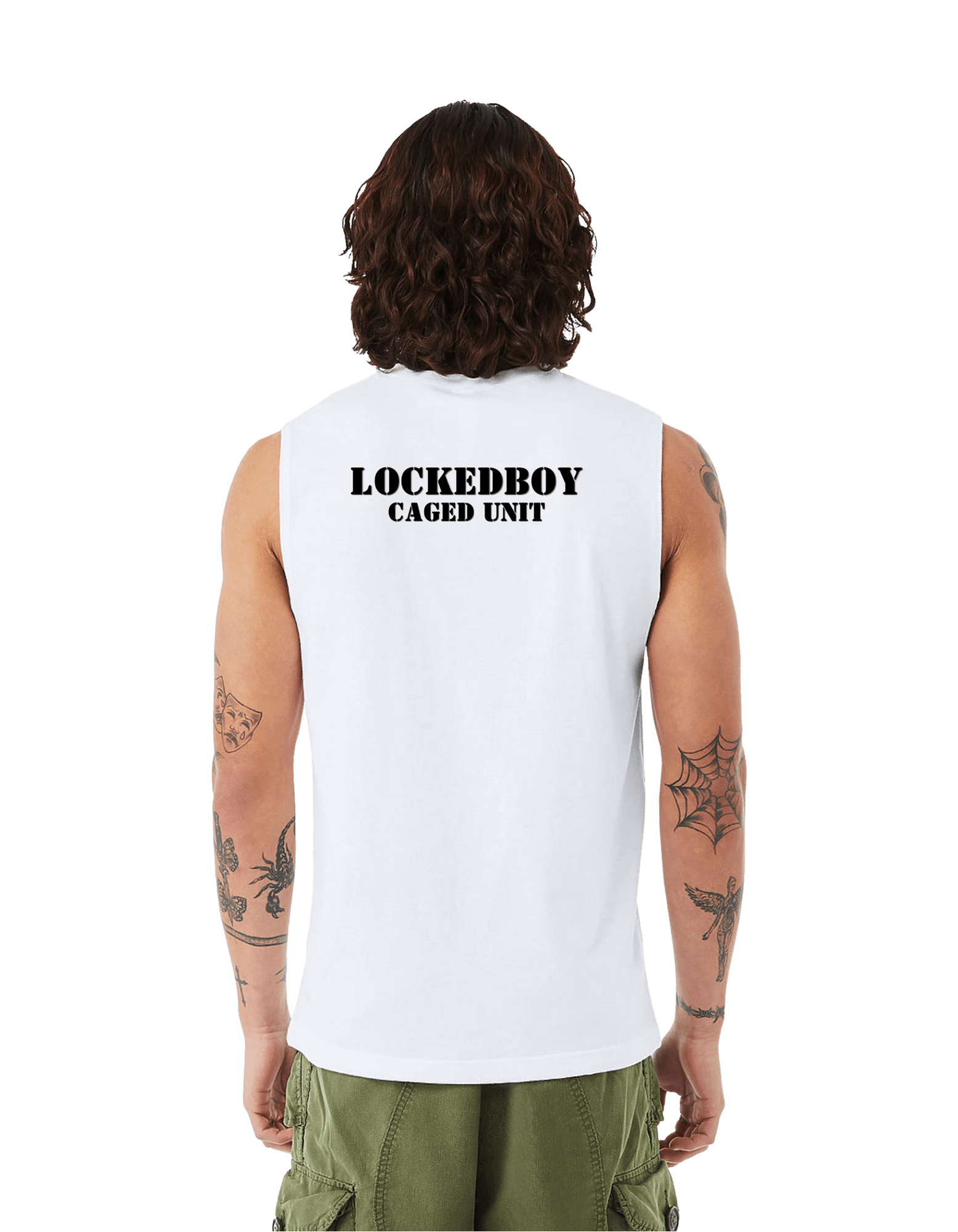 Locktober Caged Unit Muscle Tank – Unisex Jersey Workout Tee for 31 Days of Discipline