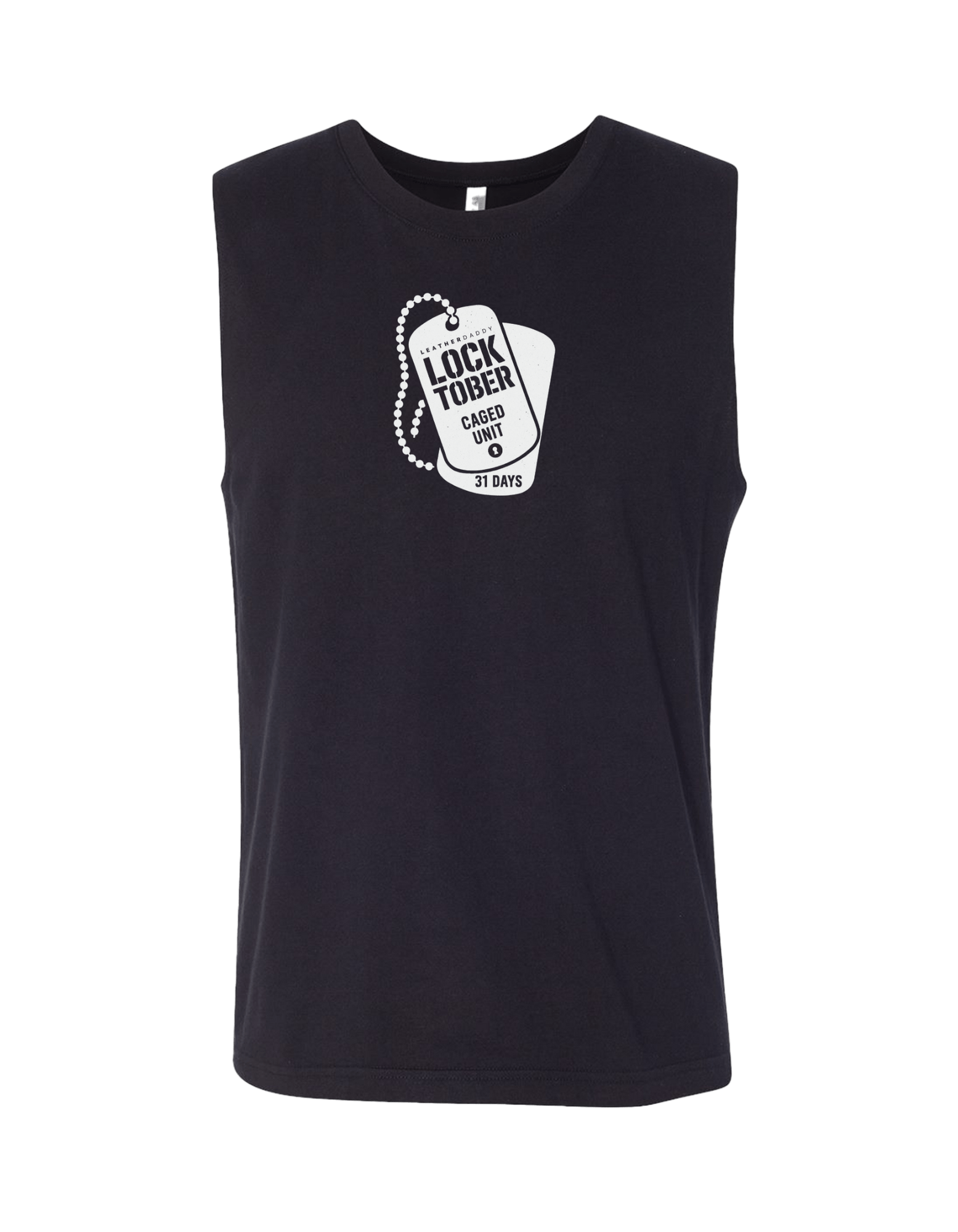 Locktober Caged Unit Muscle Tank – Unisex Jersey Workout Tee for 31 Days of Discipline