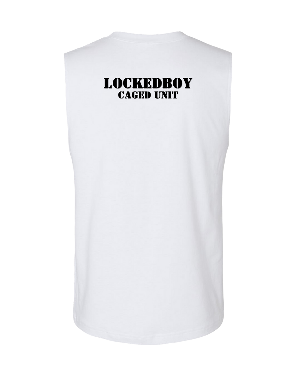 Locktober Caged Unit Muscle Tank – Unisex Jersey Workout Tee for 31 Days of Discipline