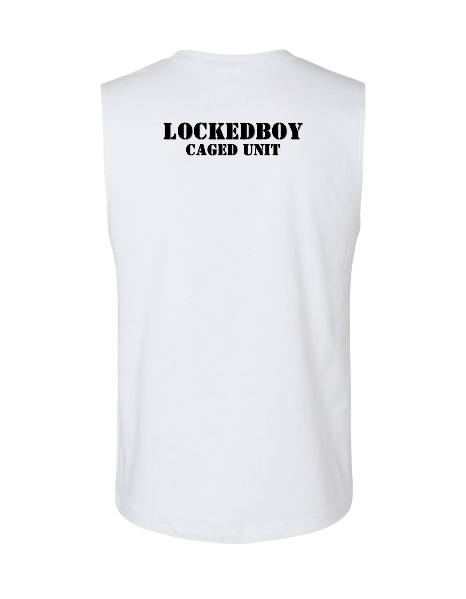 Locktober Caged Unit Muscle Tank – Unisex Jersey Workout Tee for 31 Days of Discipline