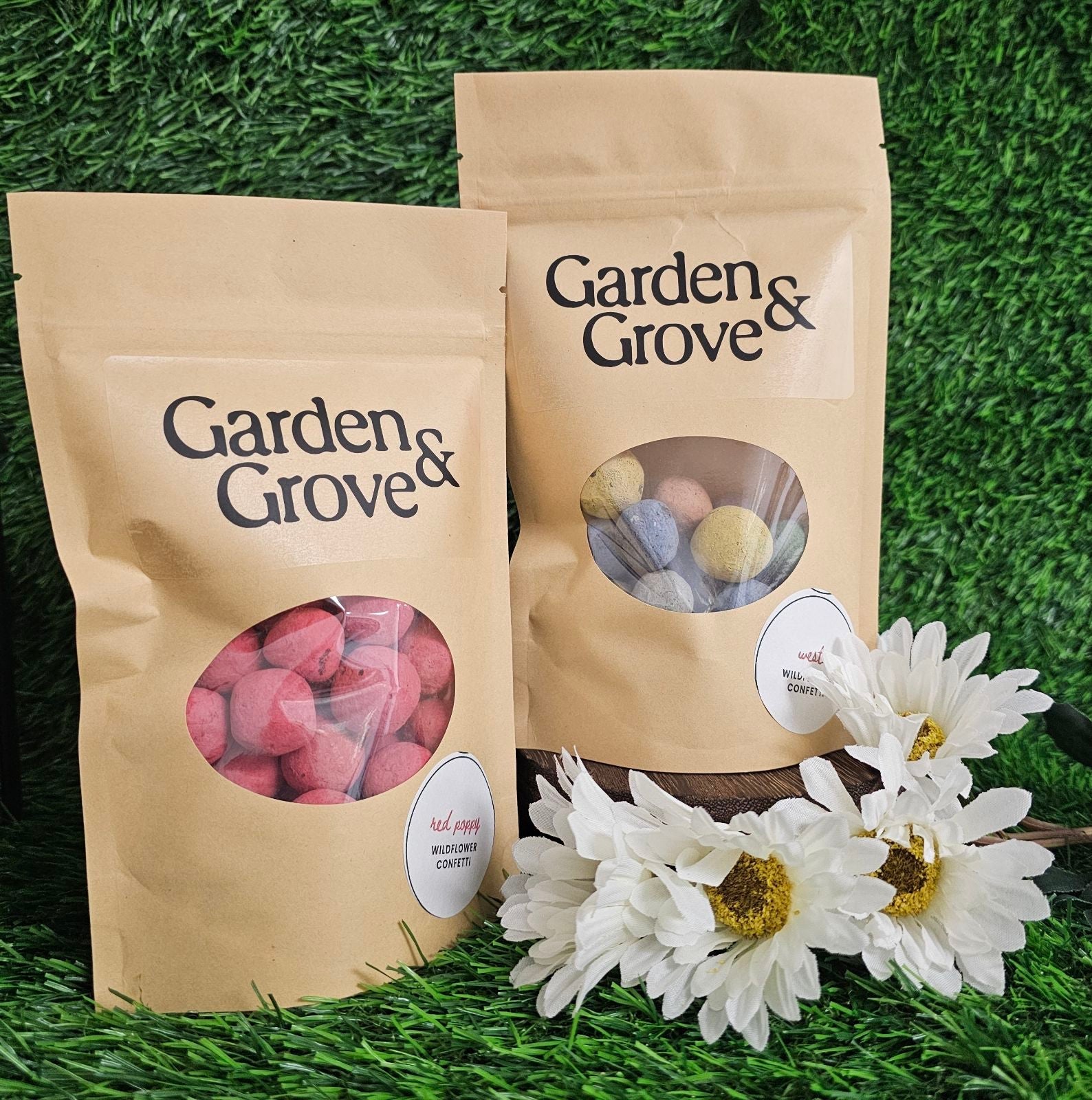 Red Poppy Wildflower Garden Confetti Seed Balls
